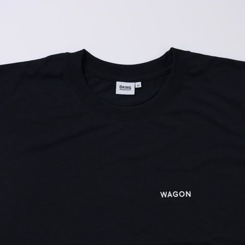 WAGON EMBROIDERY TEE - BLACK