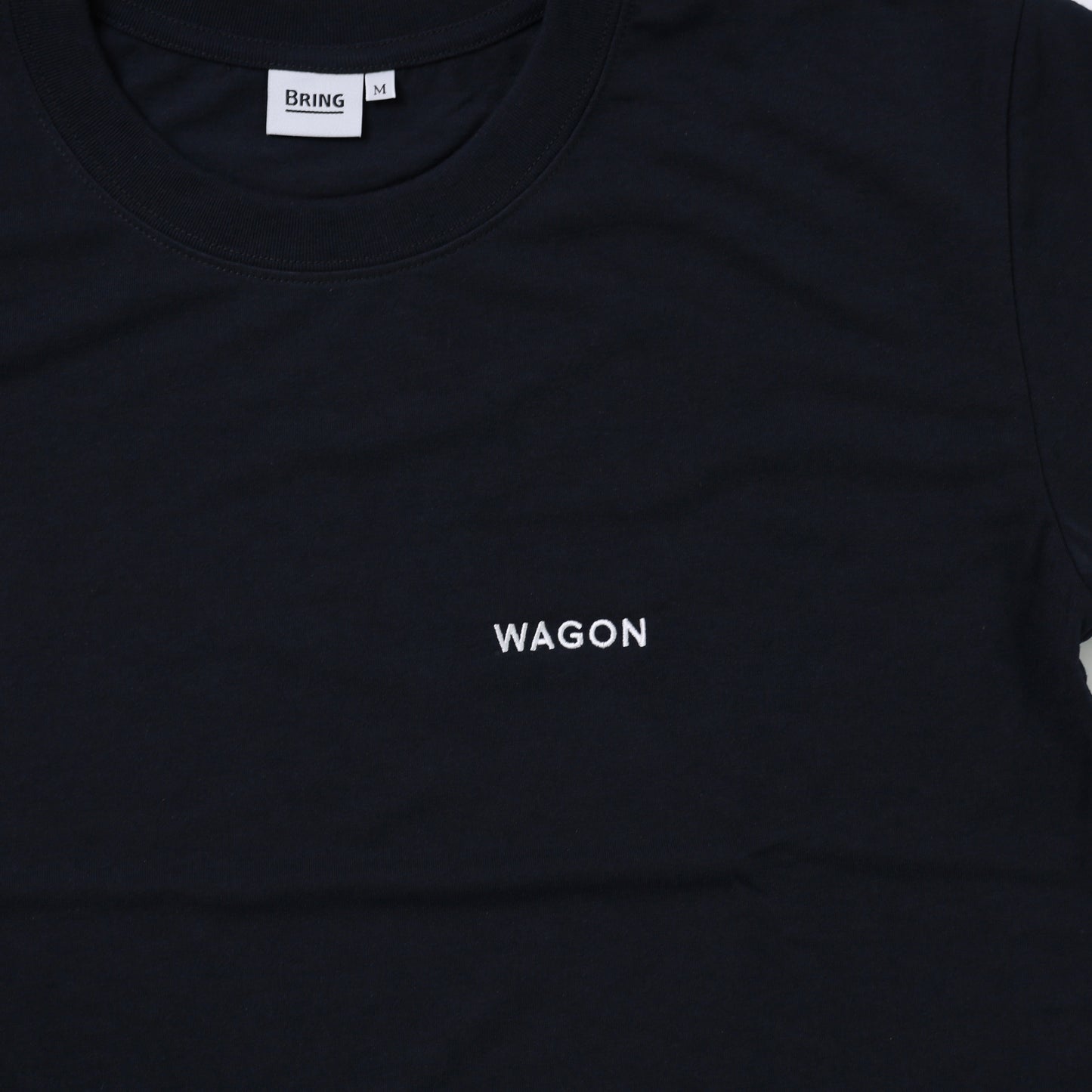 WAGON EMBROIDERY TEE - BLACK