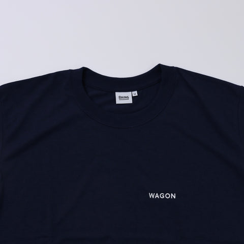 WAGON EMBROIDERY TEE - NAVY