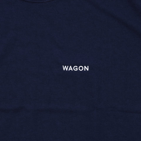 WAGON EMBROIDERY TEE - NAVY