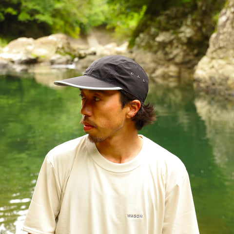 CYPRESS LONG BILL CAP - BLACK×GRAY