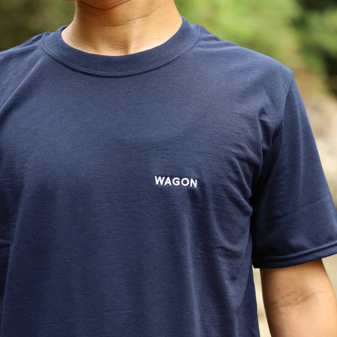 WAGON EMBROIDERY TEE - NAVY