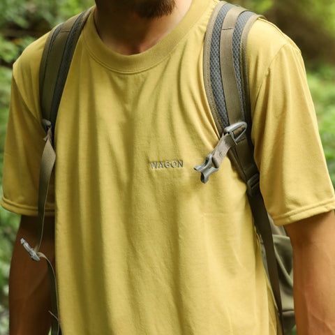 WAGON EMBROIDERY TEE - YELLOW