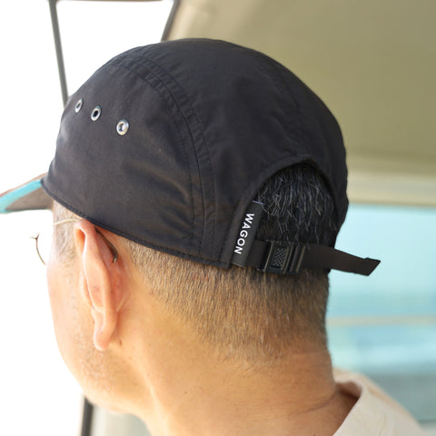 CYPRESS LONG BILL CAP - BLACK×TEAL