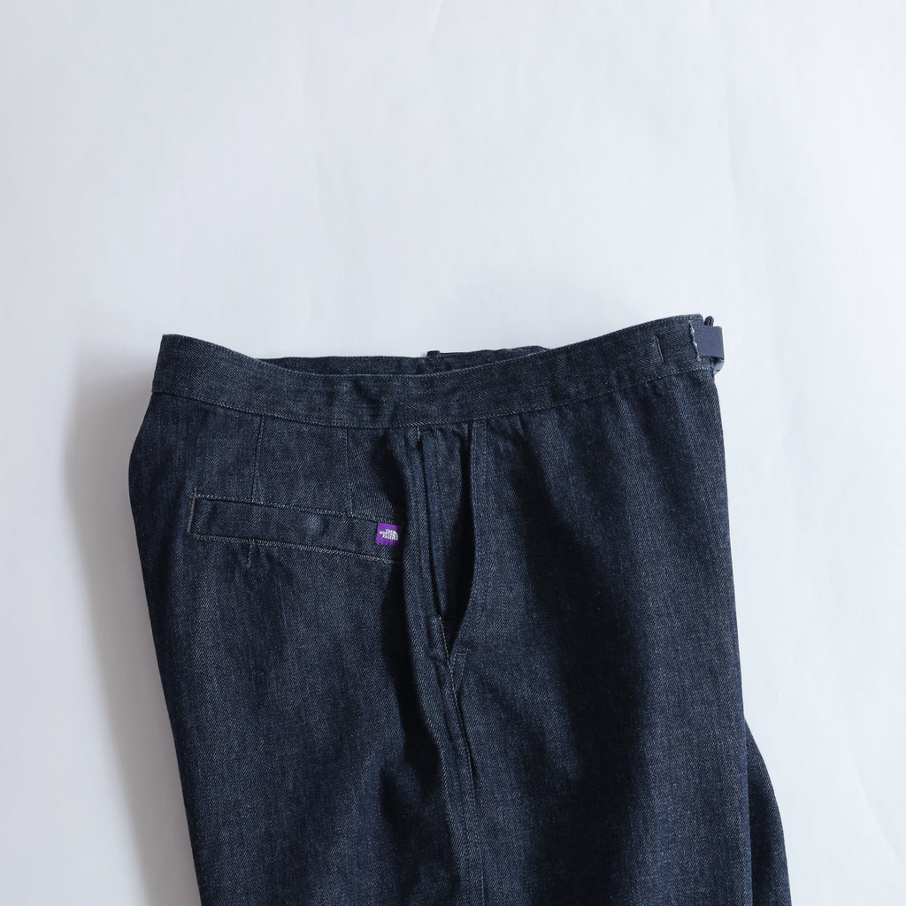 Denim Wide Tapered Field Pants - INDIGO