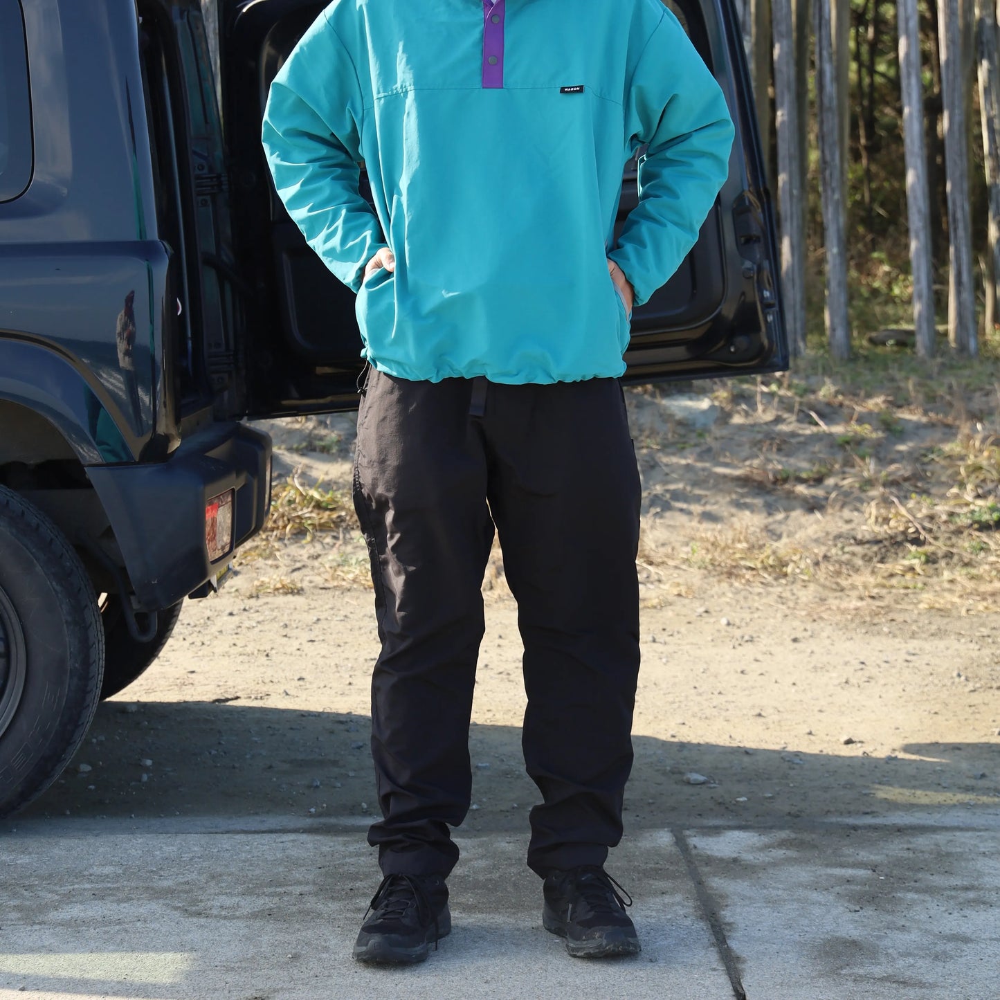 CEDAR PANTS SURPLEX NYLON - BLACK