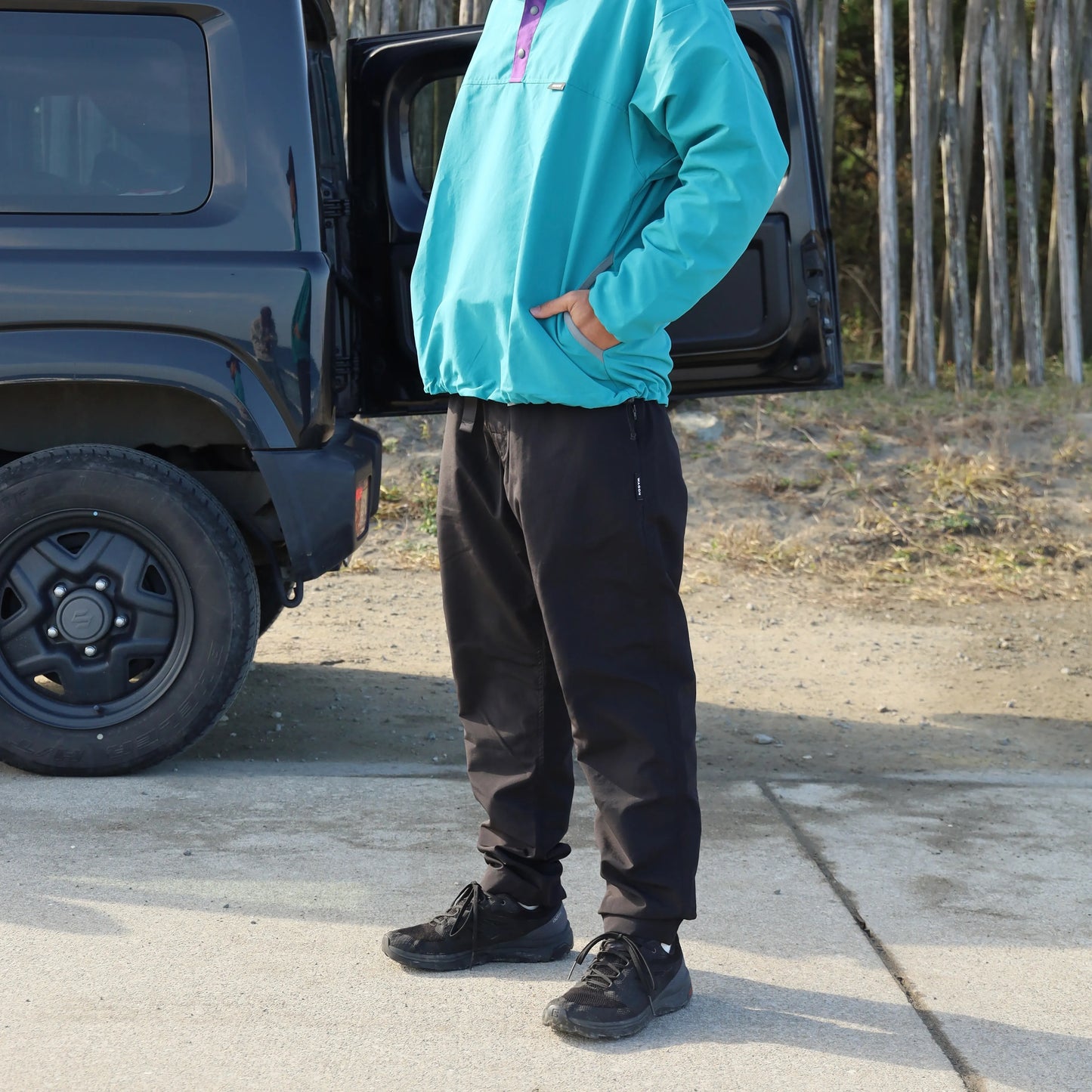 CEDAR PANTS SURPLEX NYLON - BLACK