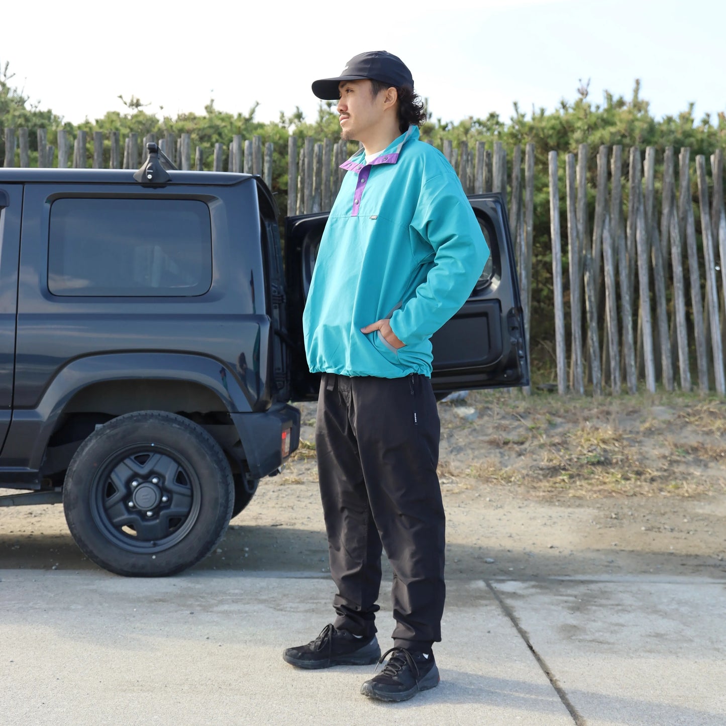 CEDAR PANTS SURPLEX NYLON - BLACK