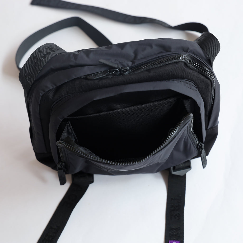 CORDURA Nylon Shoulder Bag  - BLACK