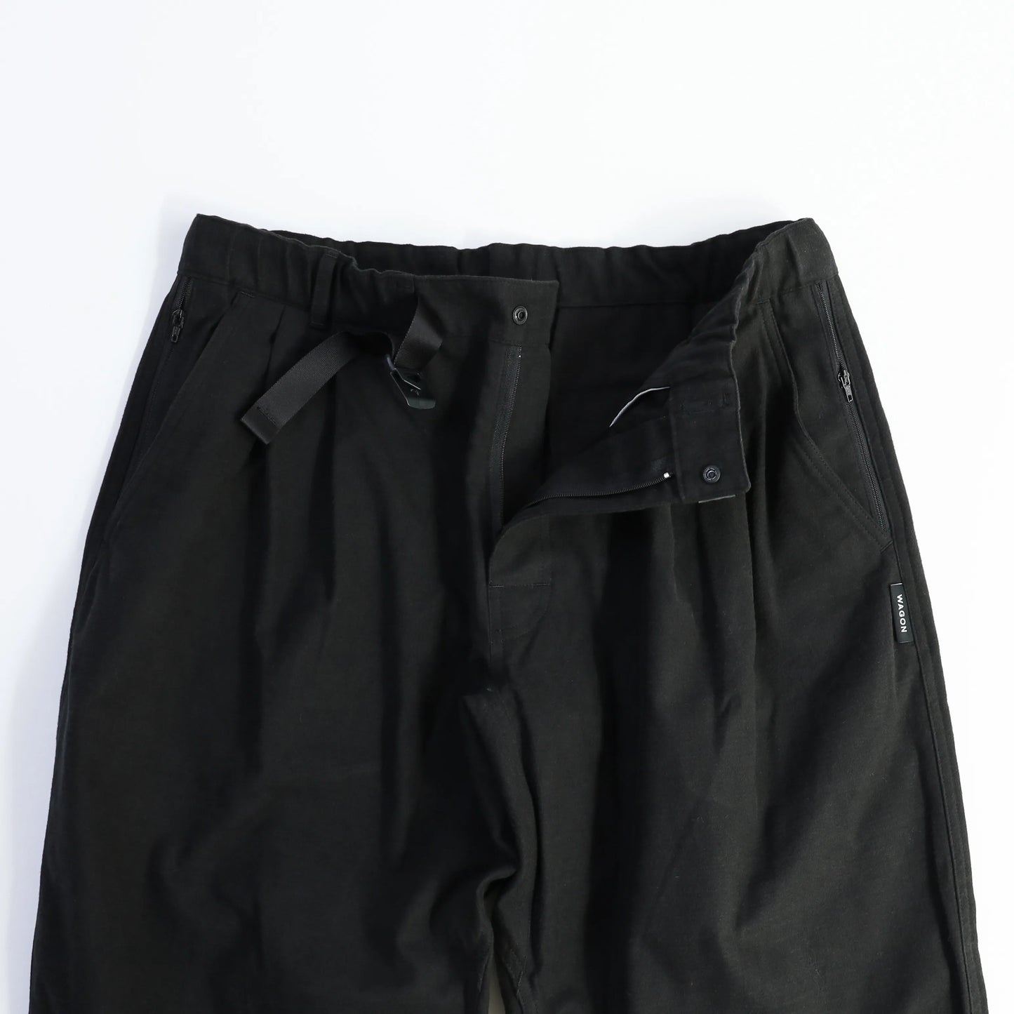 [DAILY LINE] MOLE SKIN CEDAR PANTS 2P - BLACK