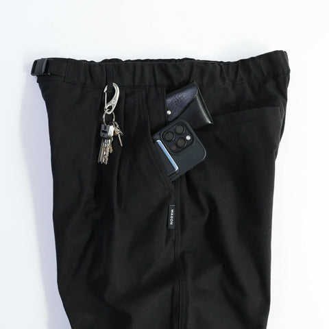 [DAILY LINE] MOLE SKIN CEDAR PANTS 2P - BLACK