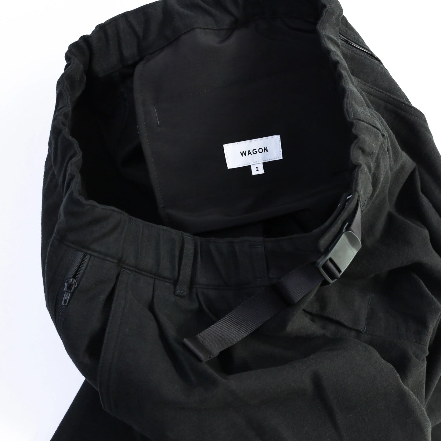 [DAILY LINE] MOLE SKIN CEDAR PANTS 2P - BLACK