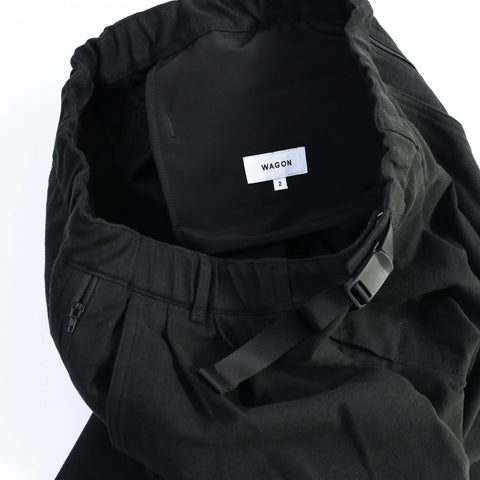 [DAILY LINE] MOLE SKIN CEDAR PANTS 2P - BLACK