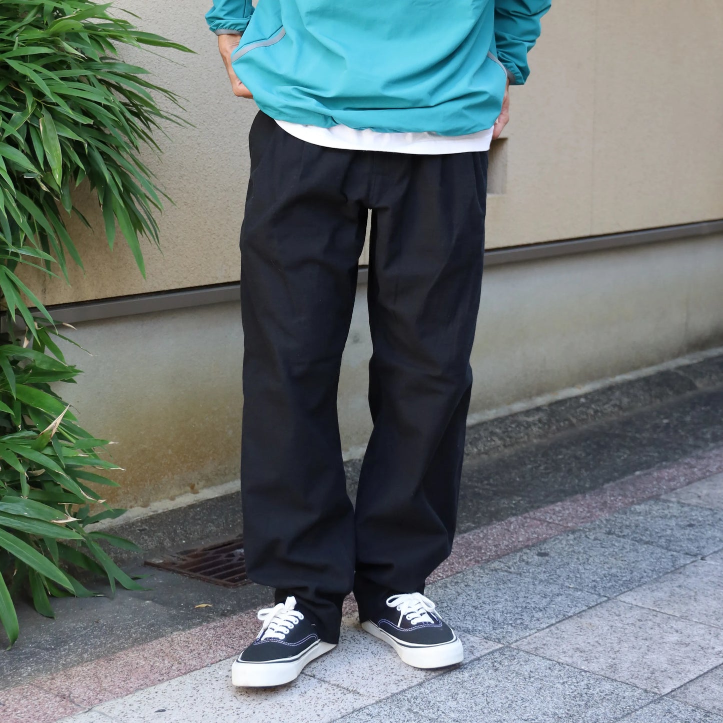 [DAILY LINE] MOLE SKIN CEDAR PANTS 2P - BLACK