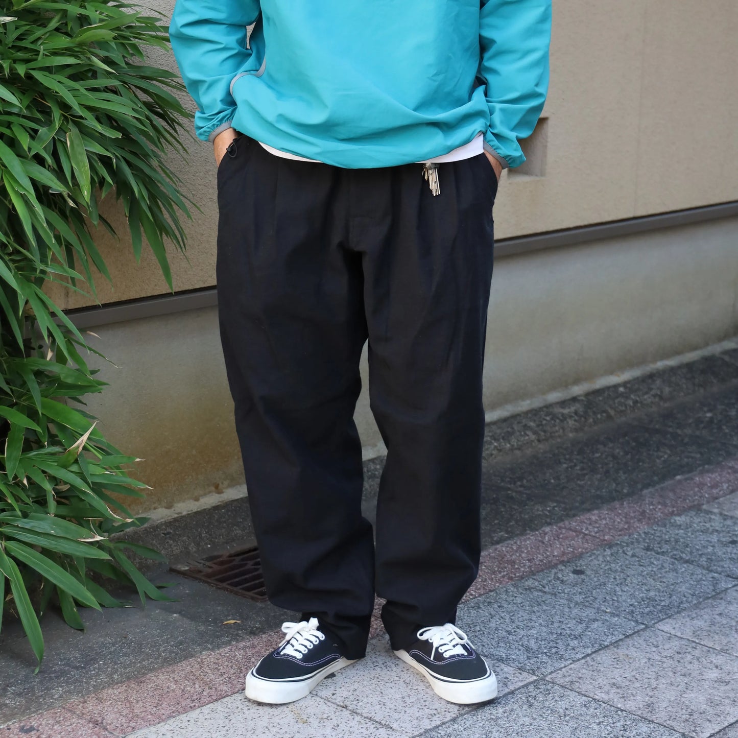 [DAILY LINE] MOLE SKIN CEDAR PANTS 2P - BLACK