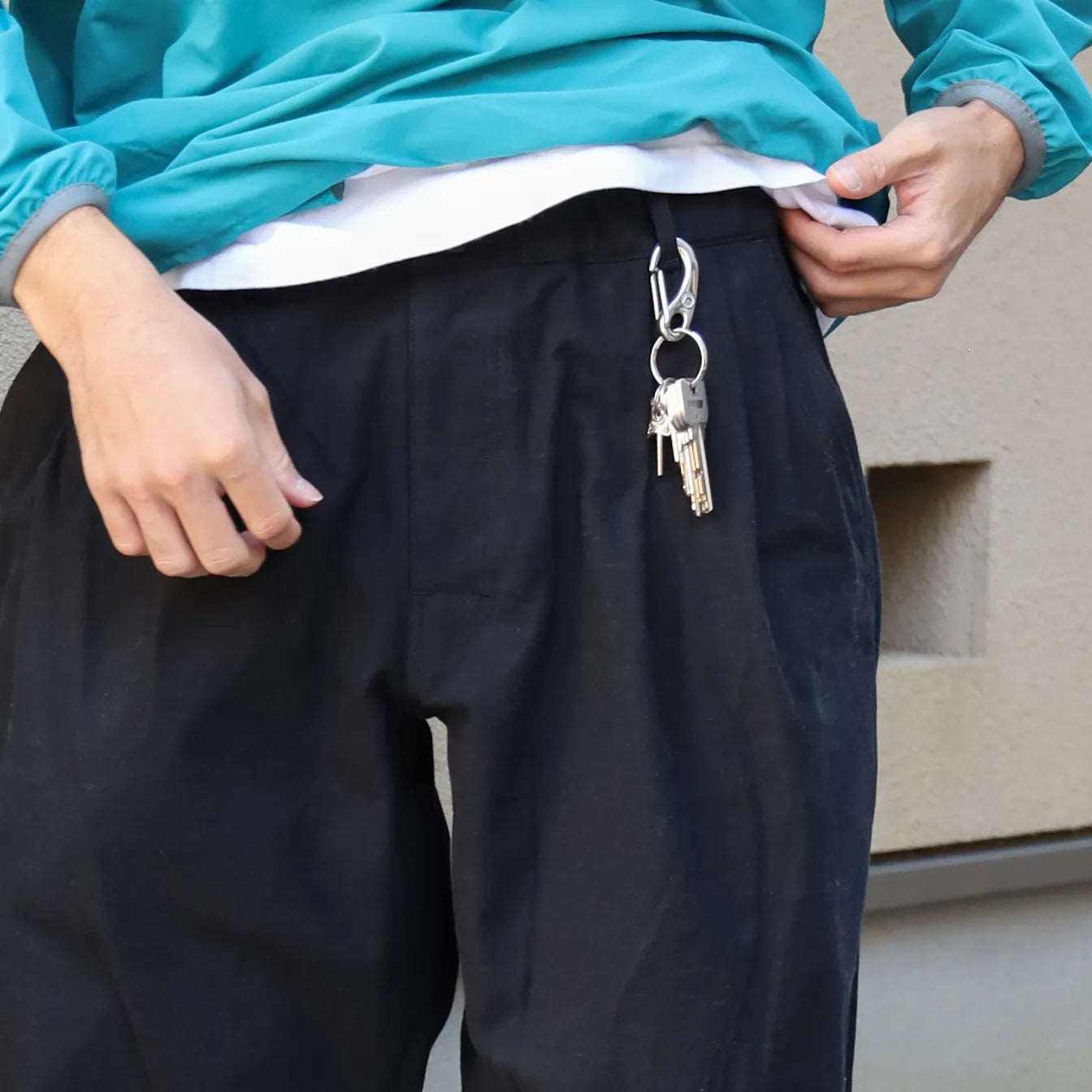 [DAILY LINE] MOLE SKIN CEDAR PANTS 2P - BLACK
