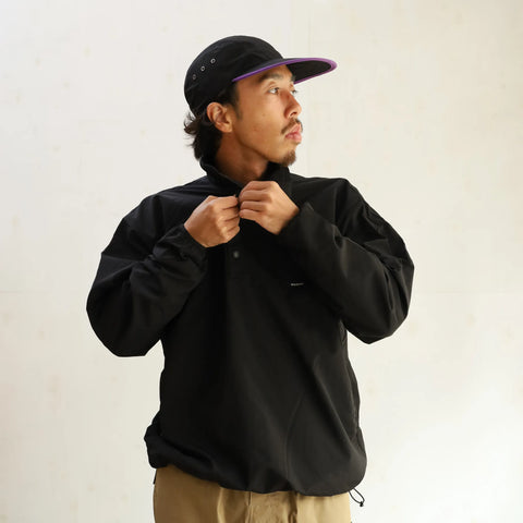 CYPRESS SNAP PULL OVER - BLACK