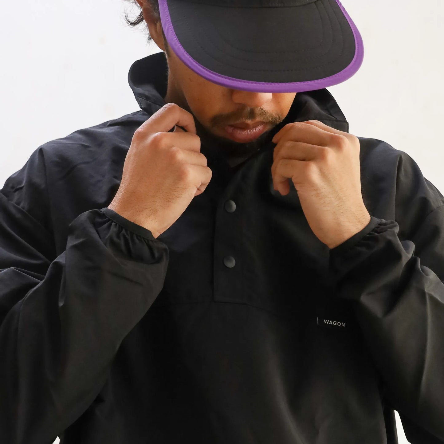 CYPRESS SNAP PULL OVER - BLACK