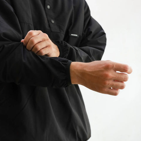 CYPRESS SNAP PULL OVER - BLACK