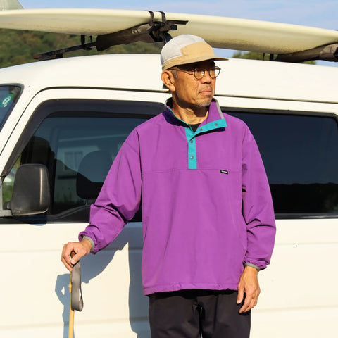 CYPRESS SNAP PULL OVER - PURPLE