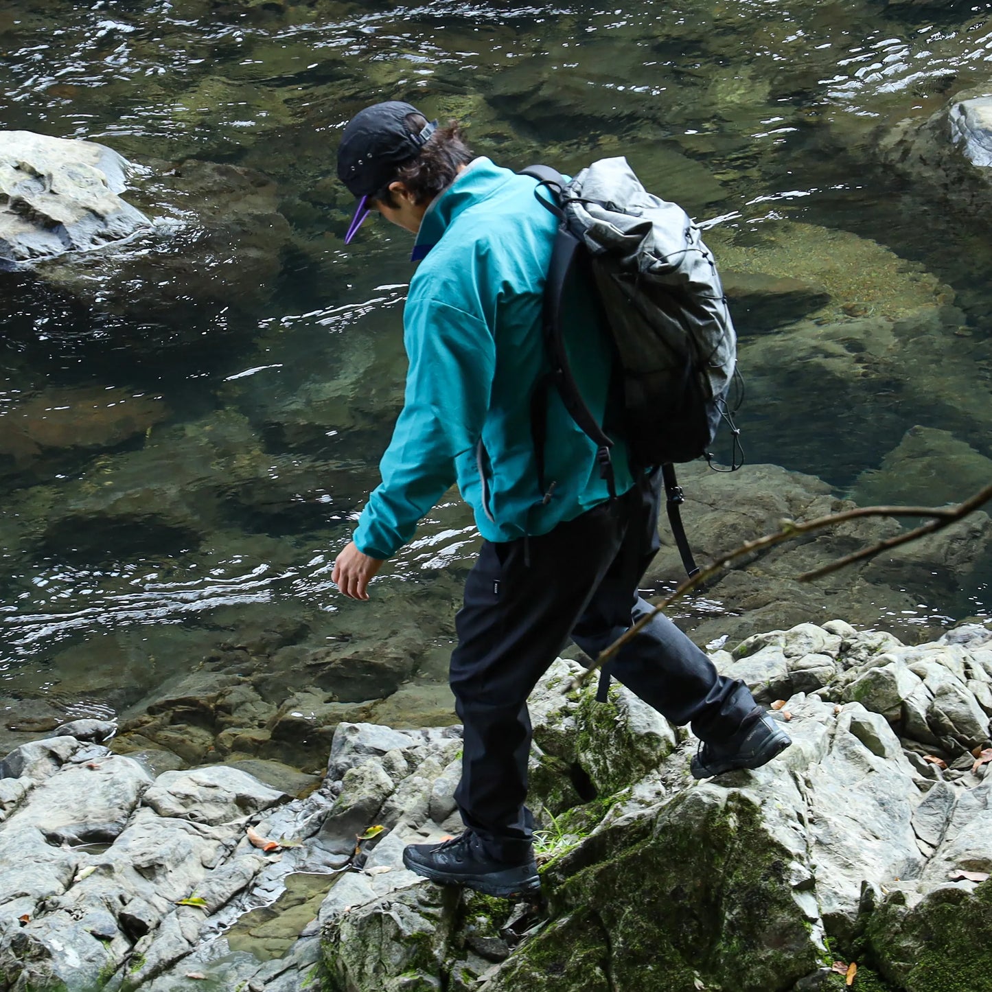 CYPRESS SNAP PULL OVER - TEAL