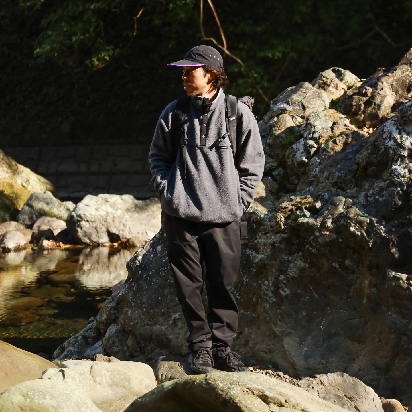 THERMAL PRO SNAP PULL OVER - CHARCOAL