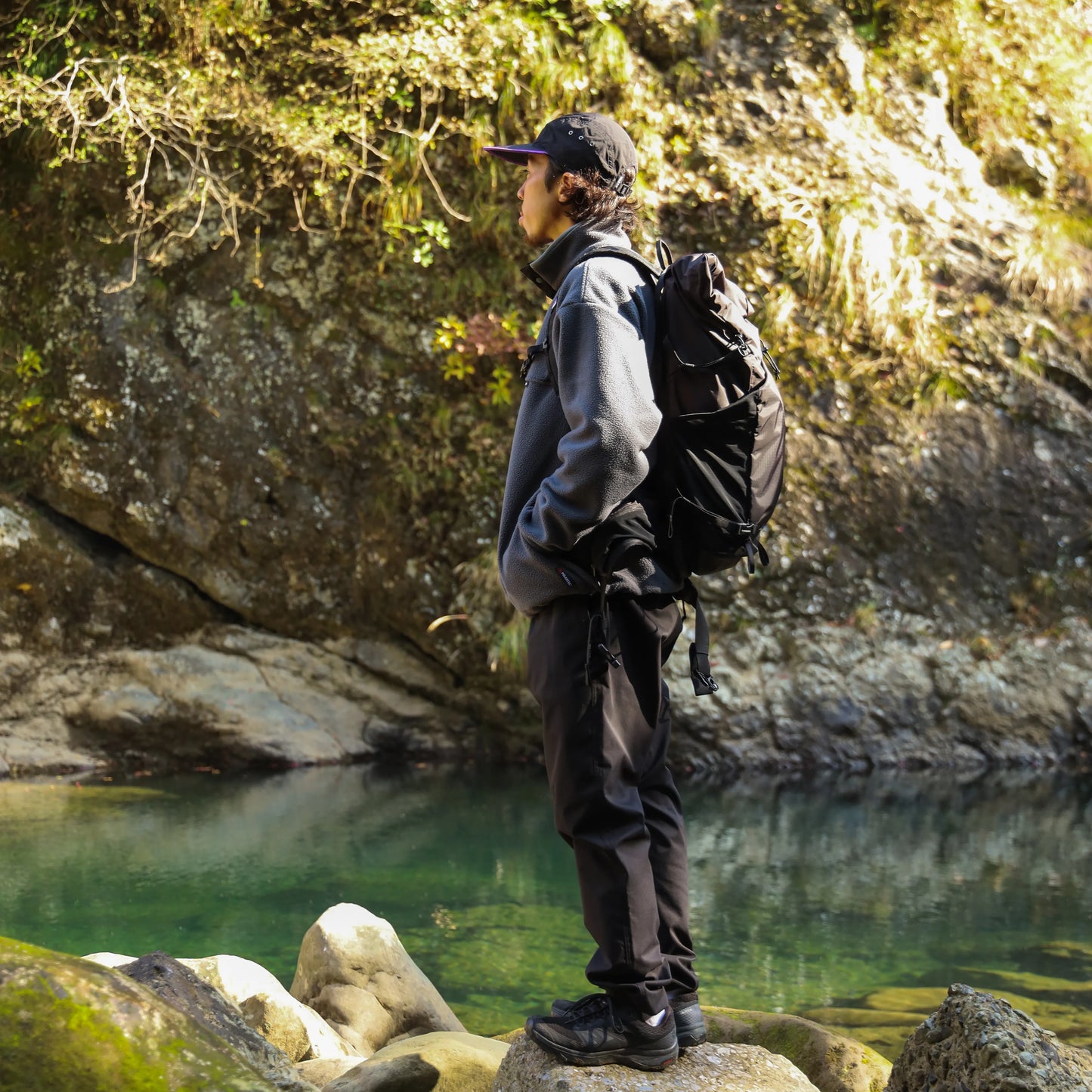 THERMAL PRO SNAP PULL OVER - CHARCOAL