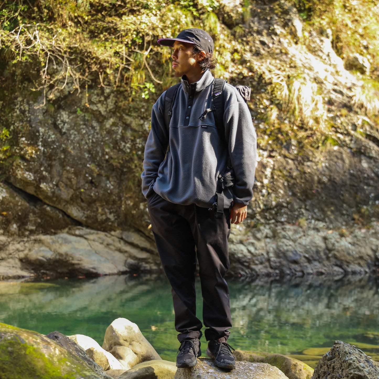 THERMAL PRO SNAP PULL OVER - CHARCOAL