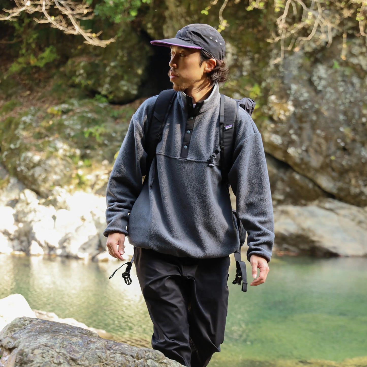 THERMAL PRO SNAP PULL OVER - CHARCOAL