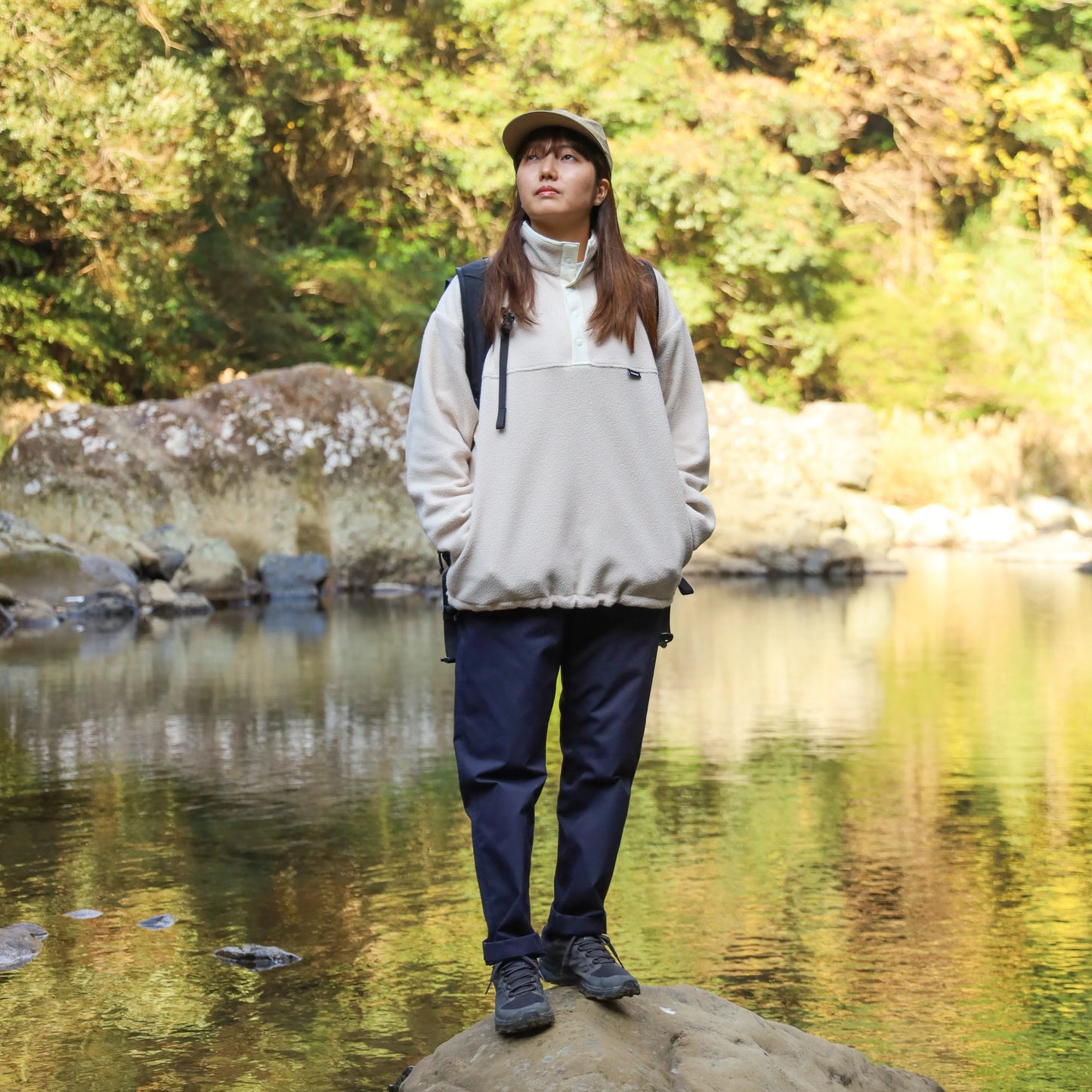 THERMAL PRO SNAP PULL OVER - NATURAL