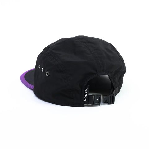 CYPRESS LONG BILL CAP - BLACK×PURPLE