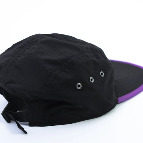 CYPRESS LONG BILL CAP - BLACK×PURPLE