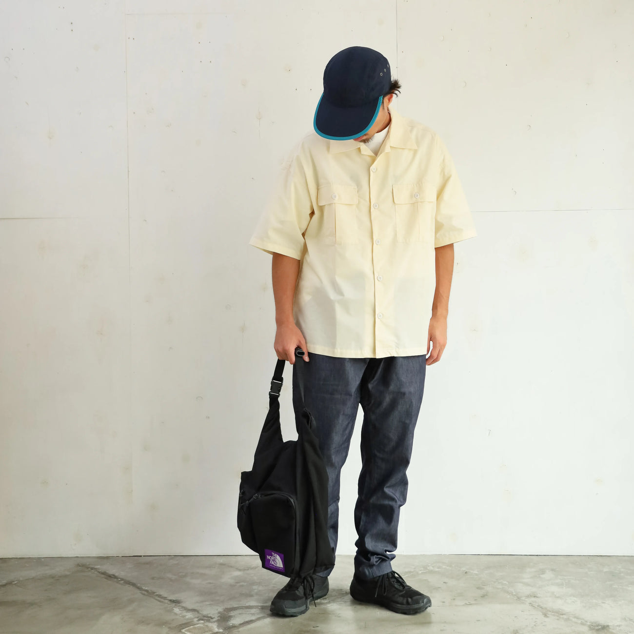 CYPRESS LONG BILL CAP - NAVY×TEAL