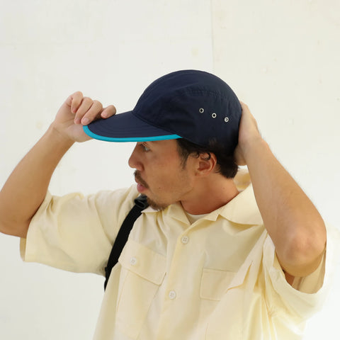 CYPRESS LONG BILL CAP - NAVY×TEAL