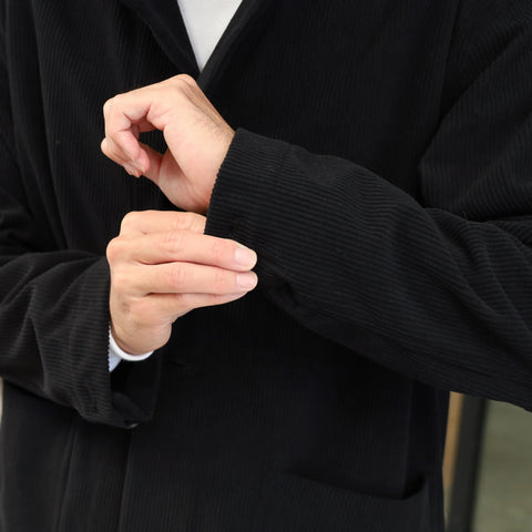 [DAILY LINE] CORDUROY DAILY JACKET - BLACK