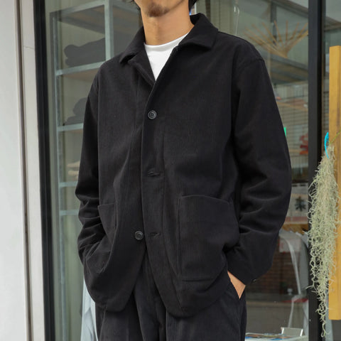 [DAILY LINE] CORDUROY DAILY JACKET - BLACK