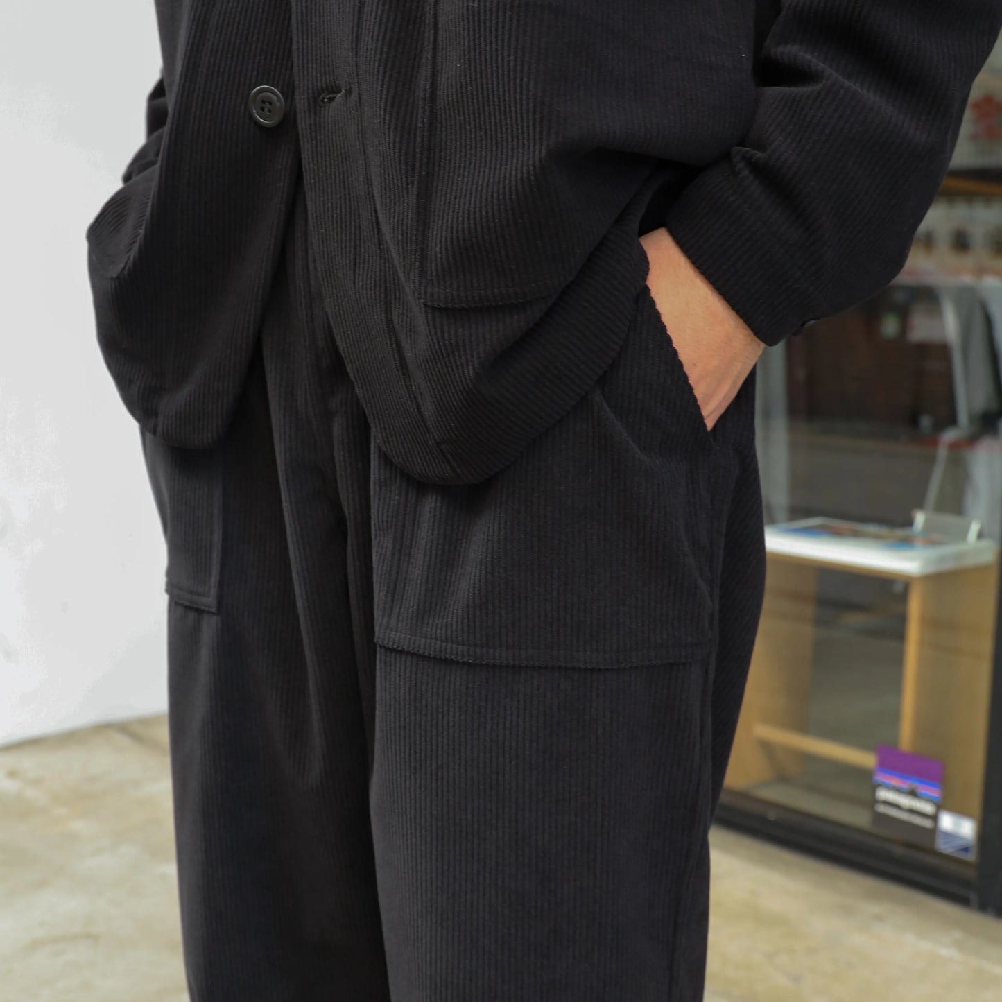 [DAILY LINE] CORDUROY DAILY PANTS - BLACK