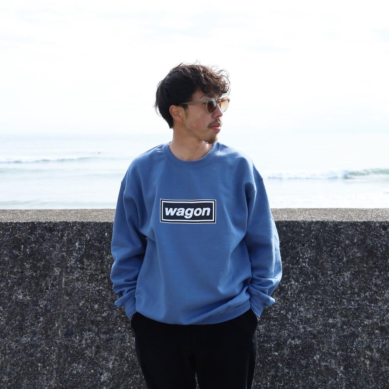 SWEAT CREW LOGO 01 - BLUE