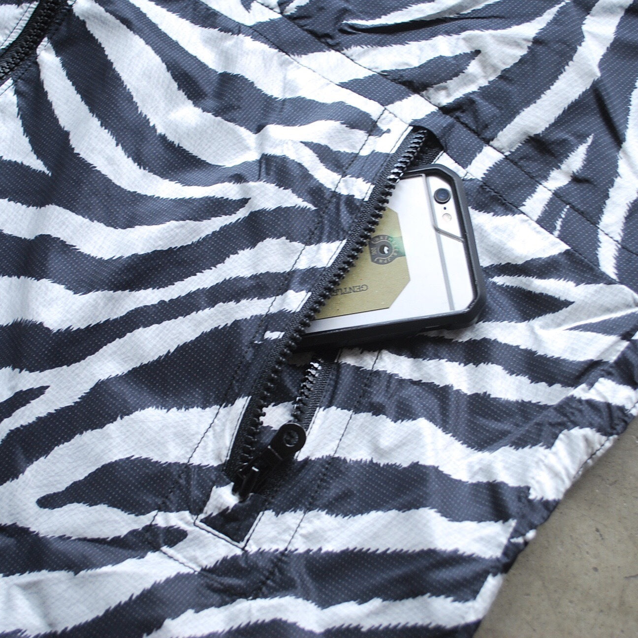 PERTEX Zebra Print Mountain Wind Parka ZEBRA