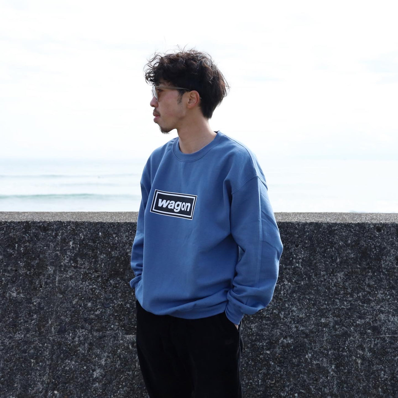 SWEAT CREW LOGO 01 - BLUE