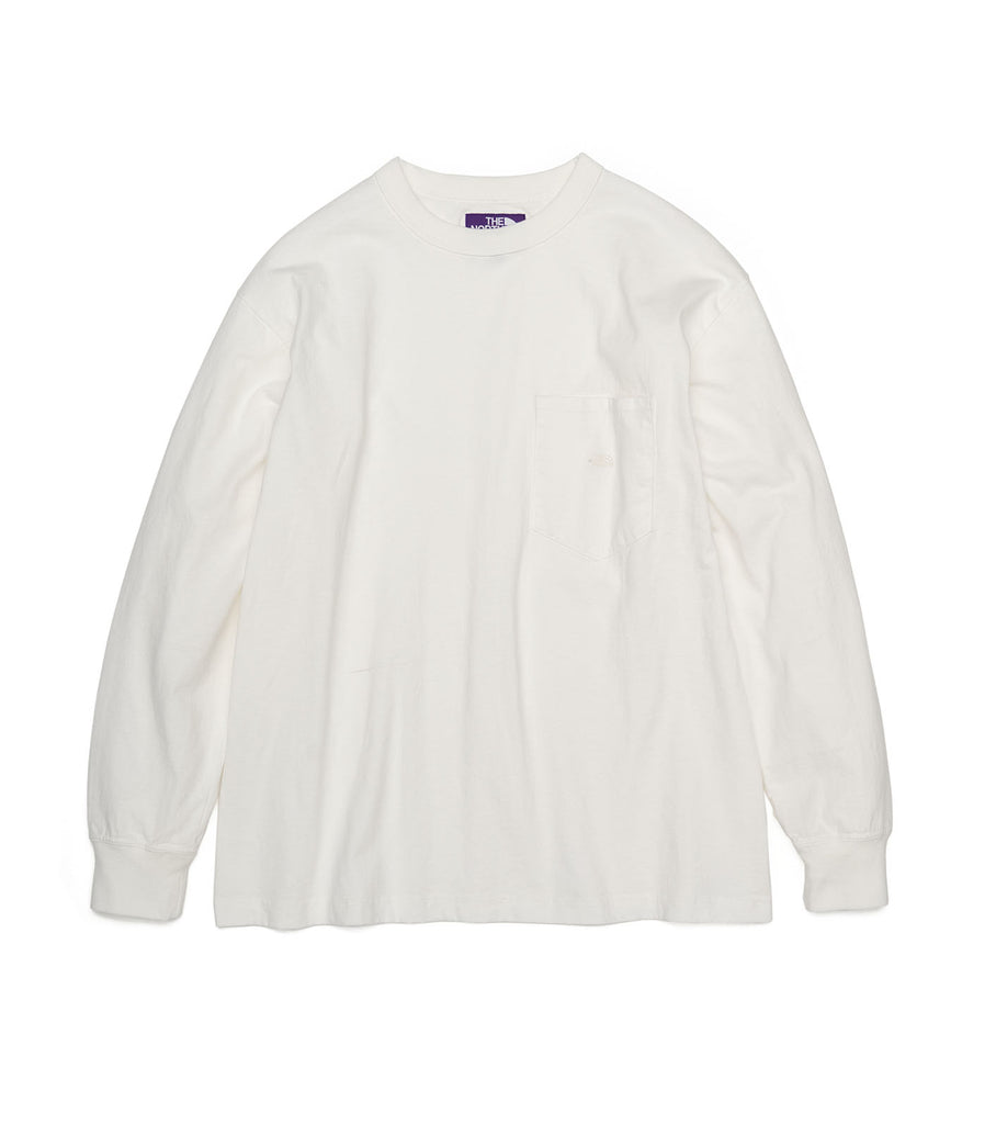 7oz L/S Pocket Tee WHITE