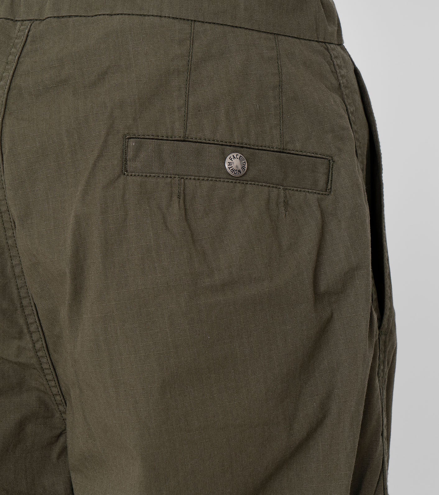 Ripstop Wide Cropped Pants - OLIVE