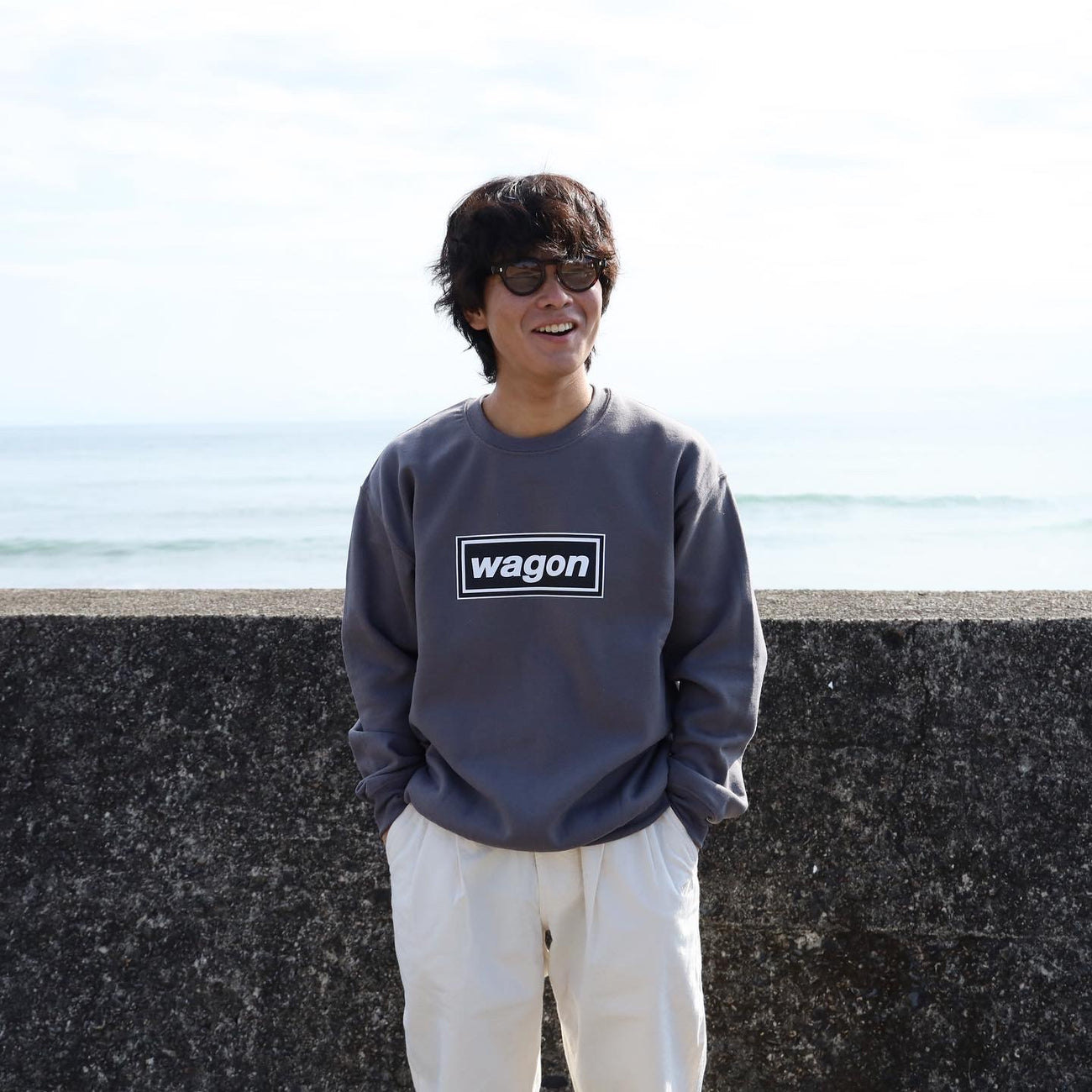 SWEAT CREW LOGO 01 - GRAY