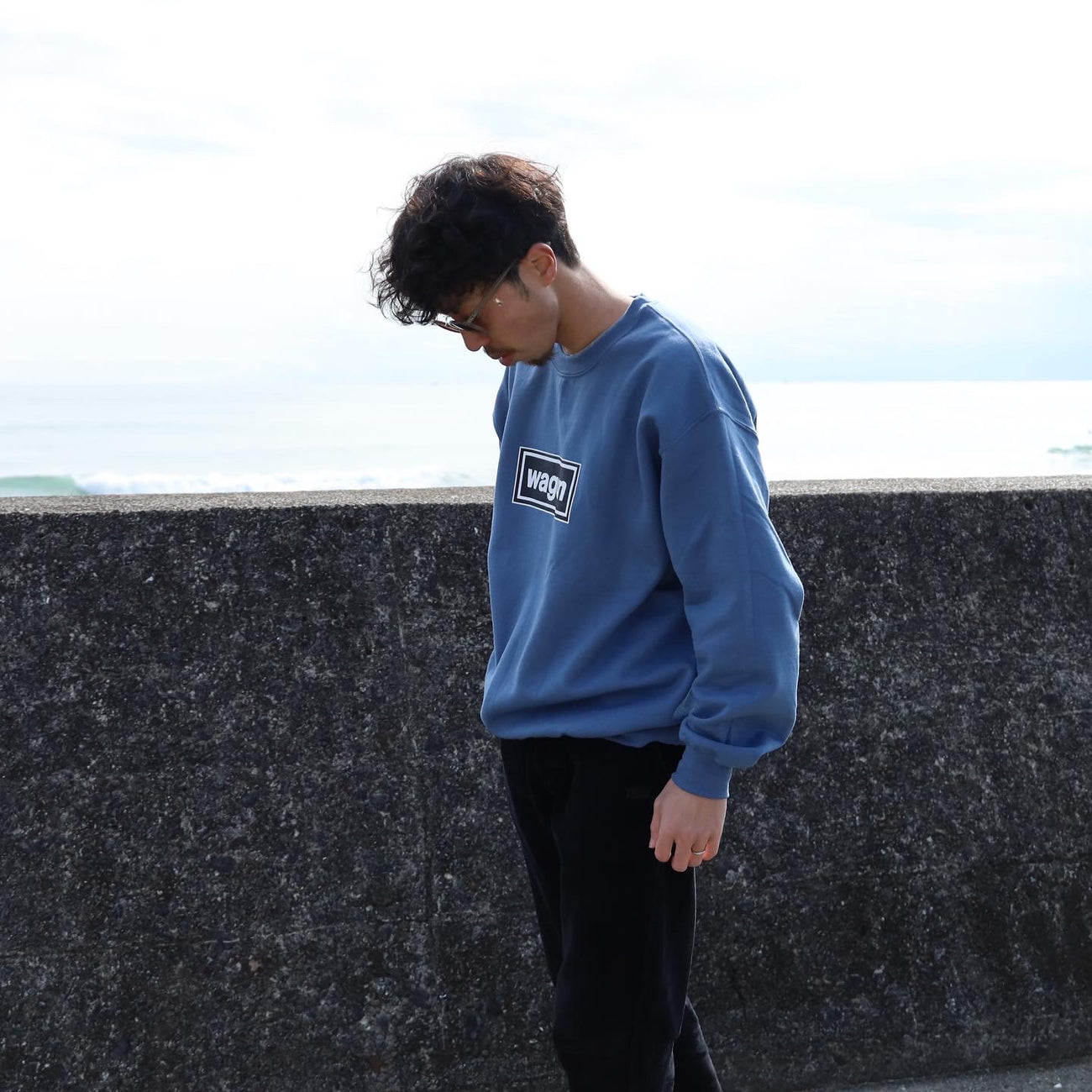 SWEAT CREW LOGO 01 - BLUE