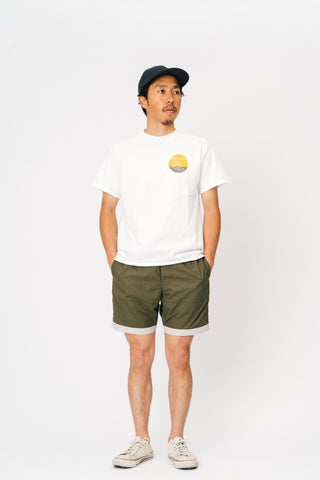 BOARD SHORTS 3LINE KHAKI×GRAY