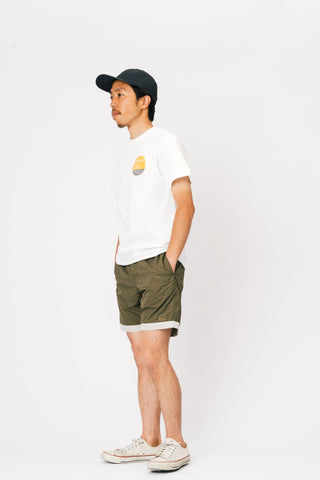 BOARD SHORTS 3LINE KHAKI×GRAY