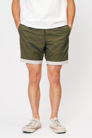 BOARD SHORTS 3LINE KHAKI×GRAY