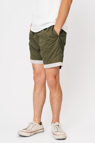 BOARD SHORTS 3LINE KHAKI×GRAY