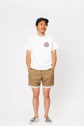 BOARD SHORTS 3LINE BEIGE×GRAY