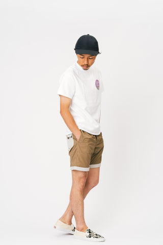 BOARD SHORTS 3LINE BEIGE×GRAY